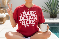 summer tshirt mockup, beach mockup, outdoor mockup Product Image 4