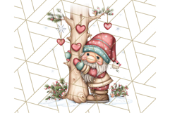 Scandinavian Christmas Gnomes Clipart PNG, Cute Gnome Png Product Image 2