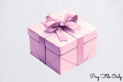 Retro Pink Christmas Sublimation Clipart PNG Product Image 1