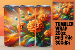 Unique 20oz Tumbler Gift Design , Flowers Product Image 1