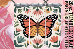 Enchanted Journeys 20oz tumbler wrap, Butterfly Product Image 1
