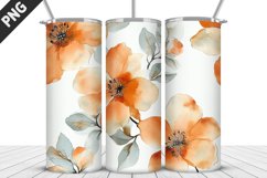 Flowers Tumbler Wrap | Sublimation Design | Tumble PNG Product Image 3