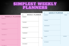 best simplest weekly planner freebie 38,free Weekly planners Product Image 2