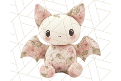 Pink Floral Stuffed Animal Clipart PNG, Cute Stuffed Animals Product Image 2