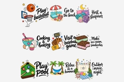 Funny Summer Bucket List Clipart | 17 PNG Files | Summer Product Image 3