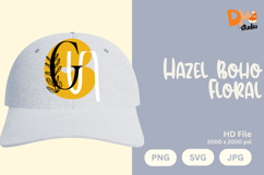 Hazel Boho Floral Monogram Product Image 1