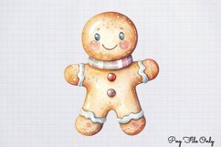 Beautiful Christmas Gingerbread Clipart PNG Product Image 1