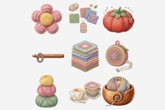 Crochet Club PNG Clipart Bundle Product Image 2
