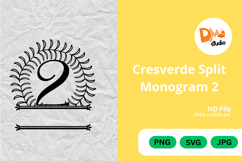 Cresverde Split Monogram Product Image 1
