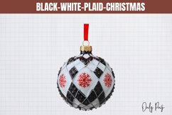 Black-White-Plaid-Christmas Sublimation Product Image 1