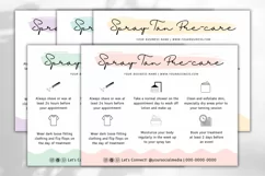Spray Tan Pre Care & Aftercare Card Template - 5 Colors Product Image 3