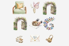 Fresh Start New Chapter Watercolor Clipart Bundle, Self Love Product Image 12