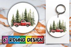 Cozy Winter Holiday Sublimation Ornament Product Image 1