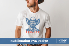 American Cowboy Patriotic 4th of July USA Horse PNG DTF Product Image 2