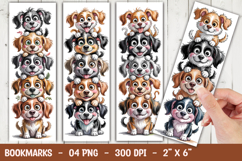 Puppy Crowd Bookmark Sublimation Product Image 1