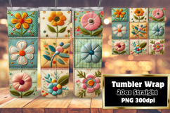 DIY 20oz Tumbler Wrap File , Patchwork Product Image 1