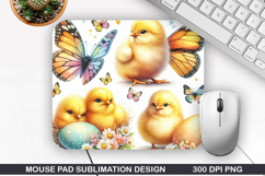 Chicks Mouse Pad Sublimation, Animals Mouse Pad PNG Design Product Image 1
