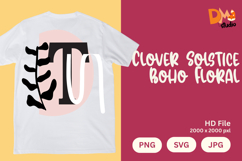Clover Solstice Boho Floral Monogram Product Image 1