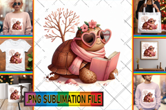 Cozy TSHIRT Sublimation Art PNG, Turtle Product Image 1