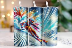 Skiing Tumbler Wrap | Sublimation | Tumblers Product Image 1