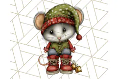 Christmas Animal Clipart, Festive Animals in Holiday Outfits Product Image 2