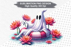 Halloween Ghost - Halloween clipart Sublimation PNG Design Product Image 1