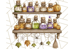Halloween Fairy House Clipart PNG, Spooky Cottage Art Product Image 2