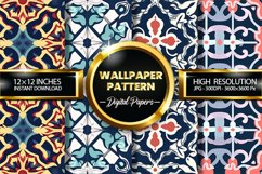 Wallpaper Pattern Digital Papers - 04 Variations Product Image 1