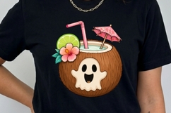 Summerween Clipart PNG Bundle | Cute Spooky Beach Halloween Product Image 2