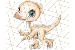 Cute Cartoon Dinosaur Clipart PNG, Prehistoric Animals PNG Product Image 2