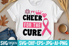 Cheer Fot the Cure SVG Design,Breast Cancer SVG Design Product Image 2