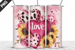 Lovely Hearts Tumbler Design | Valentine's Day Tumbler Wrap Product Image 3