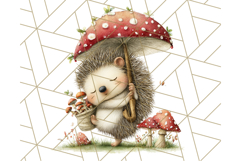 Acorn Village Clipart PNG, Fall Animal Png Product Image 2
