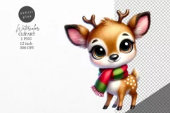Christmas clipart, Reindeer clipart, Winter clipart Product Image 1