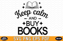 Keep Calm and buy Books SVG | Quotes | SVG Cut files Product Image 1