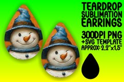 Creative Teardrop Design for Crafting , Snowman Product Image 1