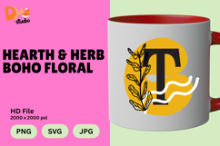 Hearth &amp; Herb Boho Floral Monogram Product Image 1