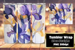 Elegant Florals 20oz Tumbler Sublimation Wrap Product Image 1