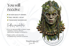 Forest Spirit Clipart PNG Set, Nature God,Enchanted Forest Product Image 2