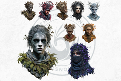 Forest Spirit Clipart PNG Set, Nature God,Enchanted Forest Product Image 9