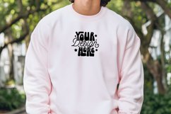 Gildan 18000 Light Pink Mockup, Mockup Product Image 1
