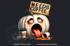 Goofy Halloween Pumpkins PNG, Funny Jack O Lantern Clipart Product Image 3