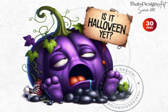 Goofy Halloween Pumpkins PNG, Funny Jack O Lantern Clipart Product Image 6
