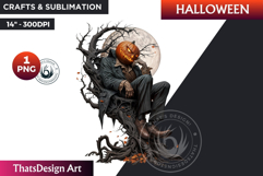 Gothic Halloween Clipart PNG,Halloween Character sublimation Product Image 1