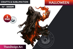 Gothic Halloween Clipart PNG,Halloween Character sublimation Product Image 1