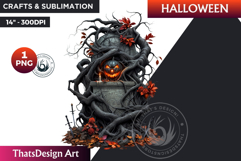 Gothic Halloween Clipart PNG,Halloween Character sublimation Product Image 1