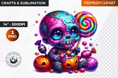 Halloween clipart, Zombie clipart, kids Halloween,Pumpkin Product Image 1