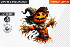 Halloween Clipart, Scarecrow Clipart, Autumn clipart,Pumpkin Product Image 1