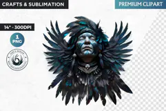 Inuit God clipart PNG, Arctic mythology, inuit deity Product Image 1