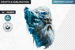 Inuit God clipart PNG, Arctic mythology, inuit deity Product Image 1